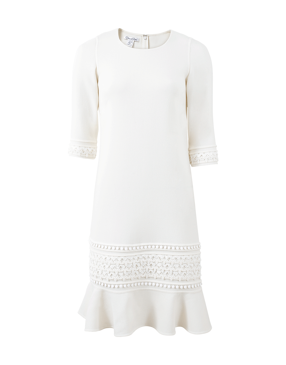 Pom Pom Embroidered Dress CLOTHINGDRESSCASUAL OSCAR DE LA RENTA   