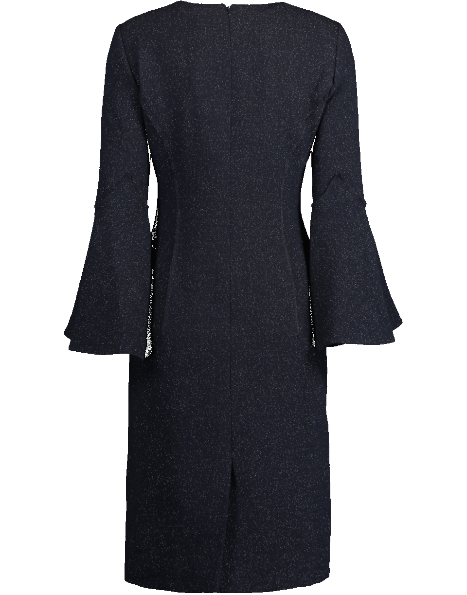 OSCAR DE LA RENTA-Shimmer Wool Pencil Dress-