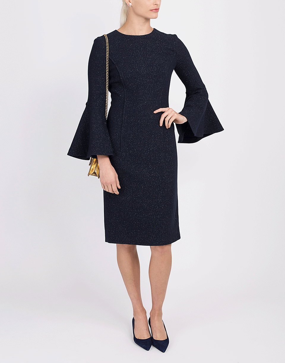 Shimmer Wool Pencil Dress CLOTHINGDRESSCASUAL OSCAR DE LA RENTA   