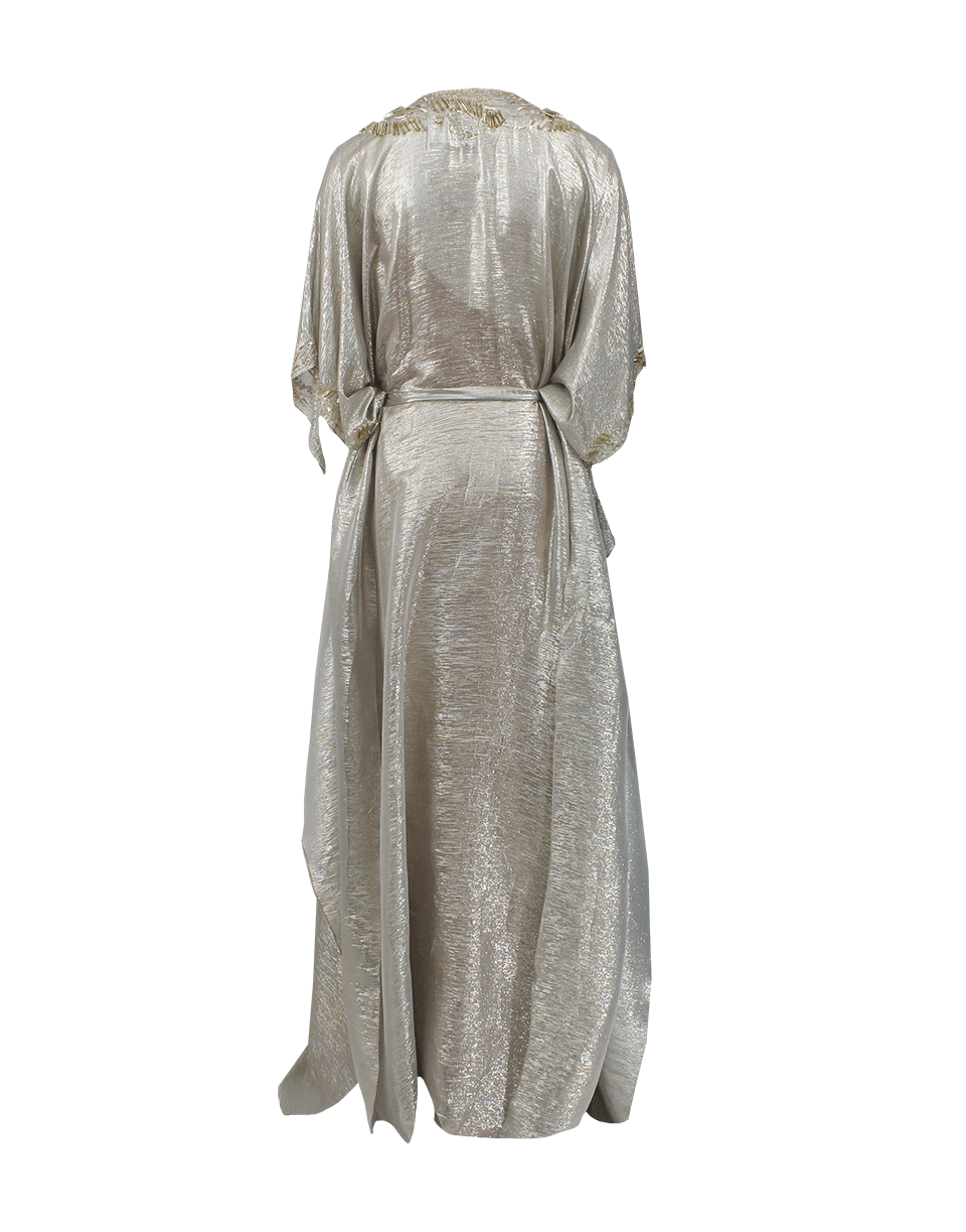 OSCAR DE LA RENTA-Lame Caftan-SILVER