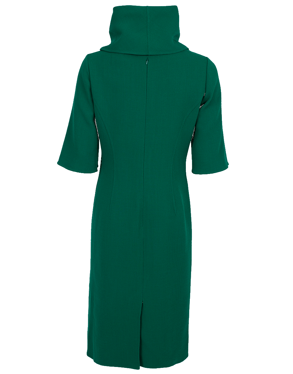 Stretch Wool Crepe Turtleneck Dress CLOTHINGDRESSCASUAL OSCAR DE LA RENTA   