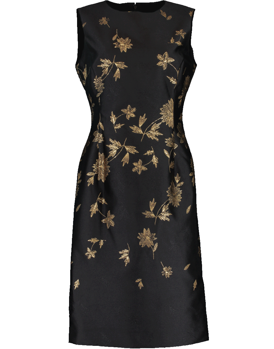 OSCAR DE LA RENTA-Slim Jacquard Dress-