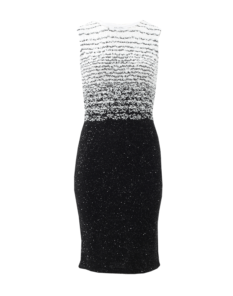 OSCAR DE LA RENTA-Tweed Pencil Dress-