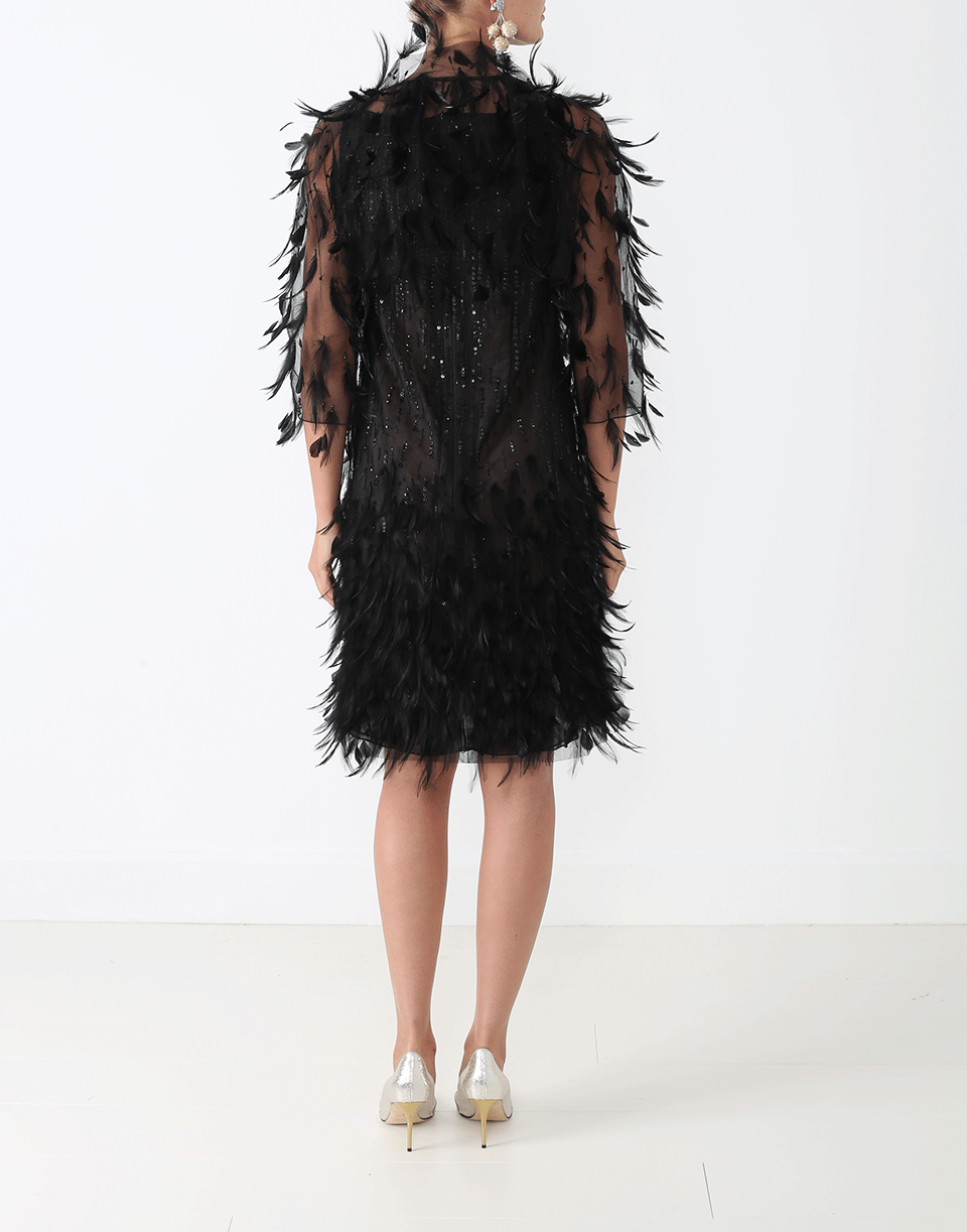 Ostrich Feather Dress – Marissa Collections