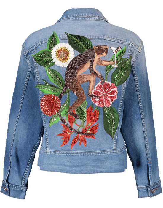 Oversized Embellished Jean Jacket – Marissa Collections