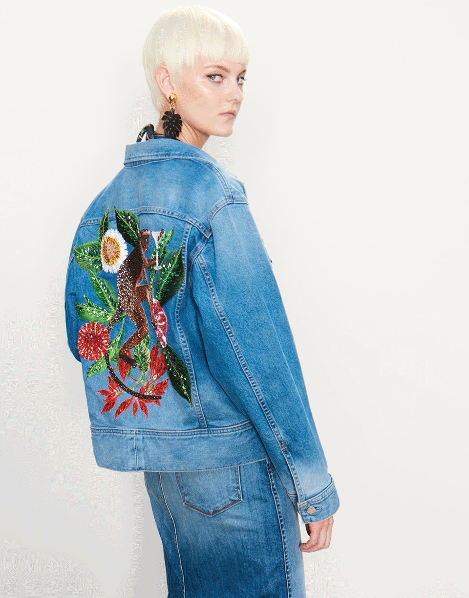 Oversized Embellished Jean Jacket – Marissa Collections