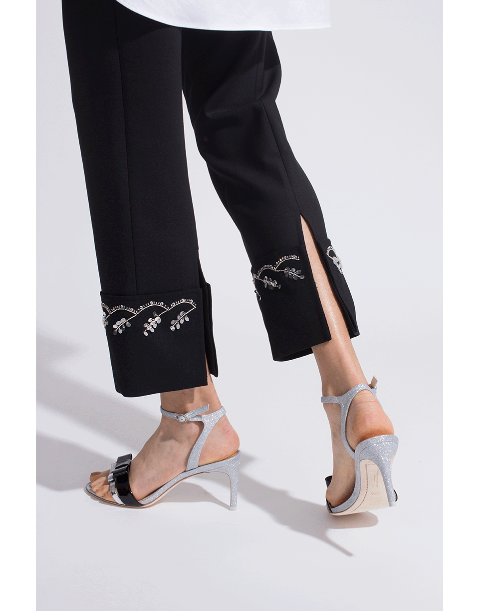 OSCAR DE LA RENTA-Embroidered Cuff Pant-