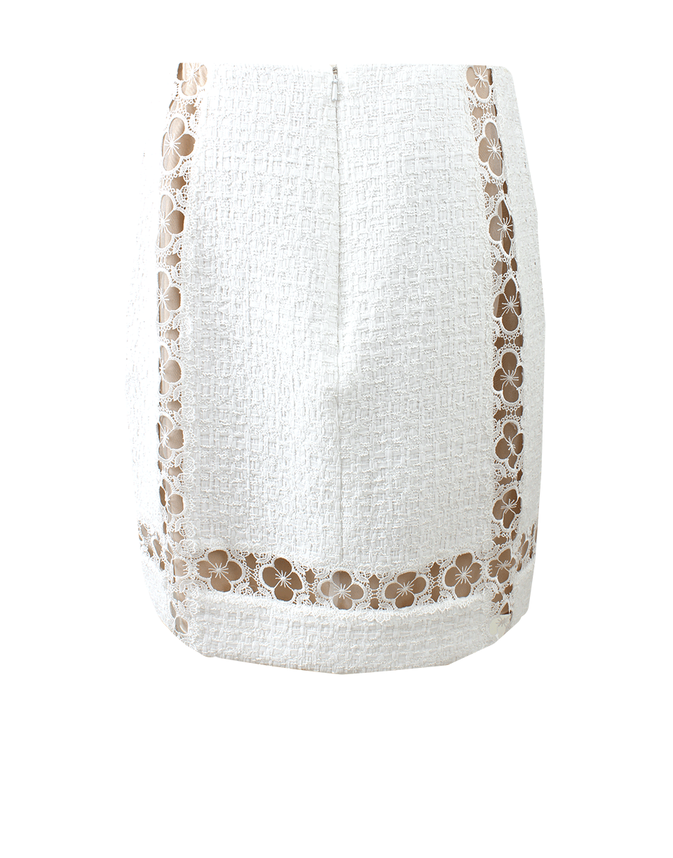 OSCAR DE LA RENTA-Clover Lace Tweed Skirt-