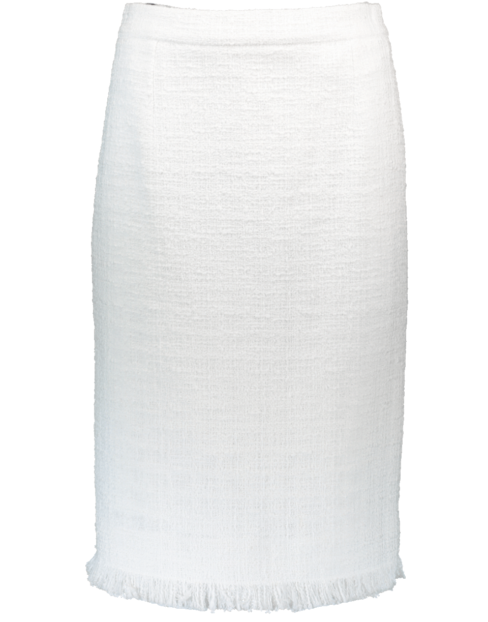 OSCAR DE LA RENTA-Tweed Pencil Skirt-IVORY