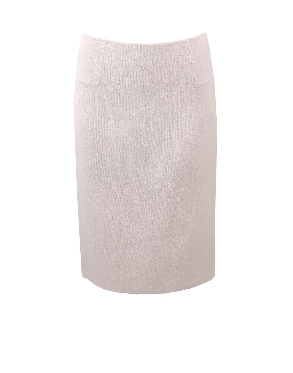 OSCAR DE LA RENTA-Pintuck Wool Crepe Skirt-