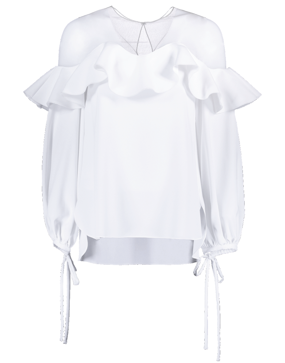 Off Shoulder Top With Illusion Net – Marissa Collections