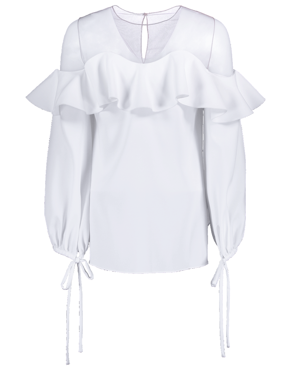 Off Shoulder Top With Illusion Net – Marissa Collections