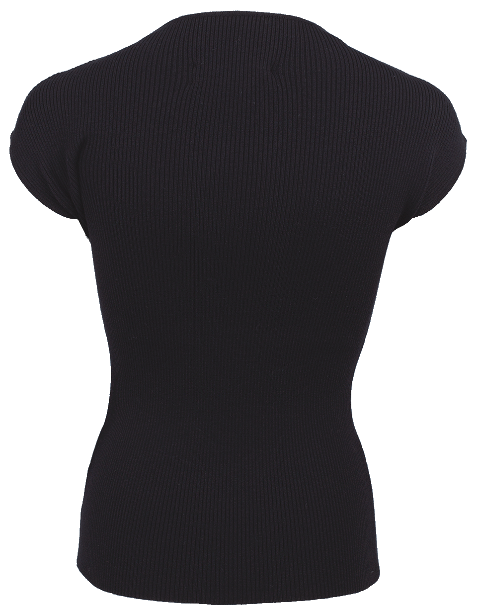 OSCAR DE LA RENTA-Fitted Knit Top-