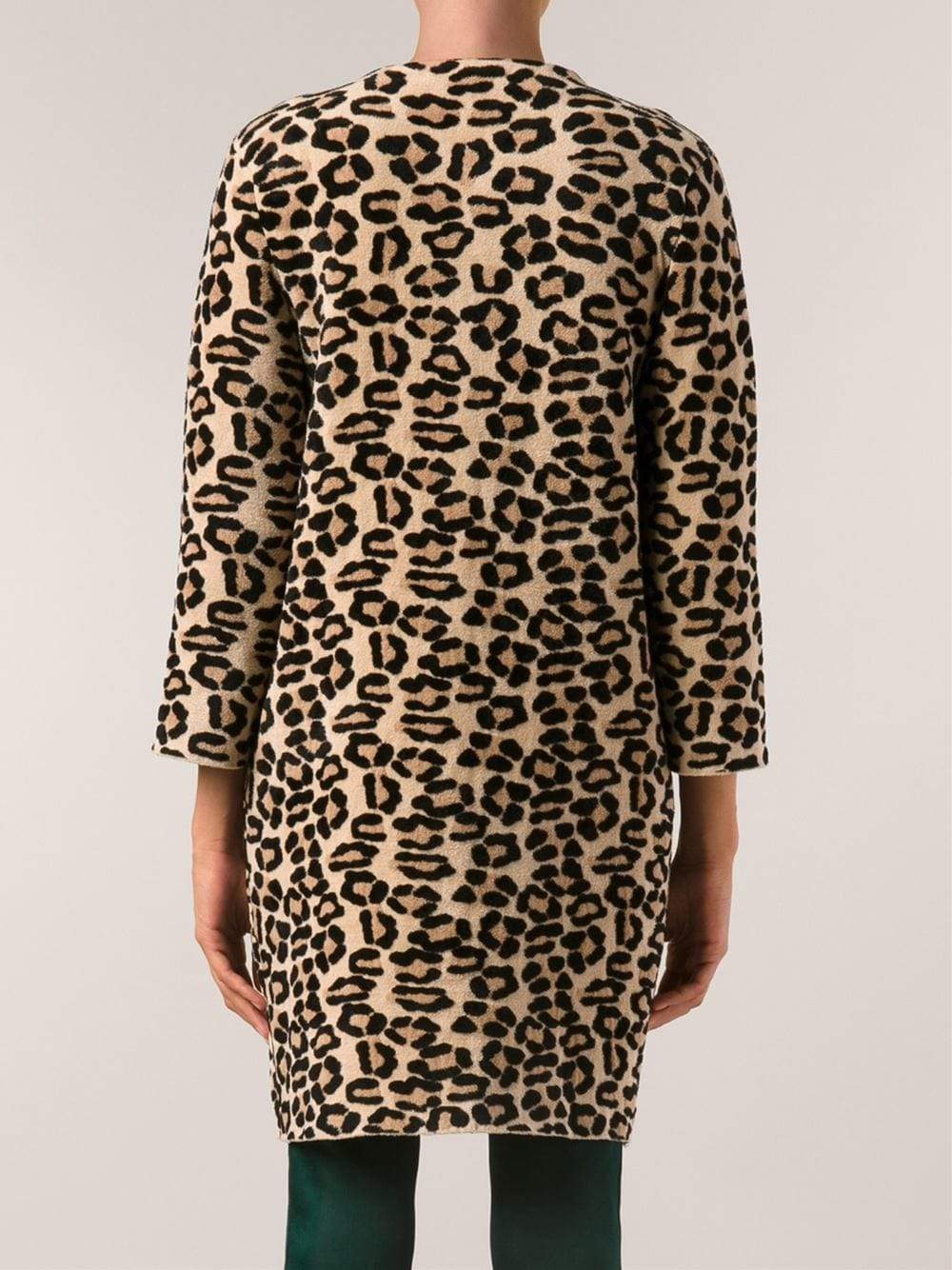 OSCAR DE LA RENTA-Leopard Print Coat-