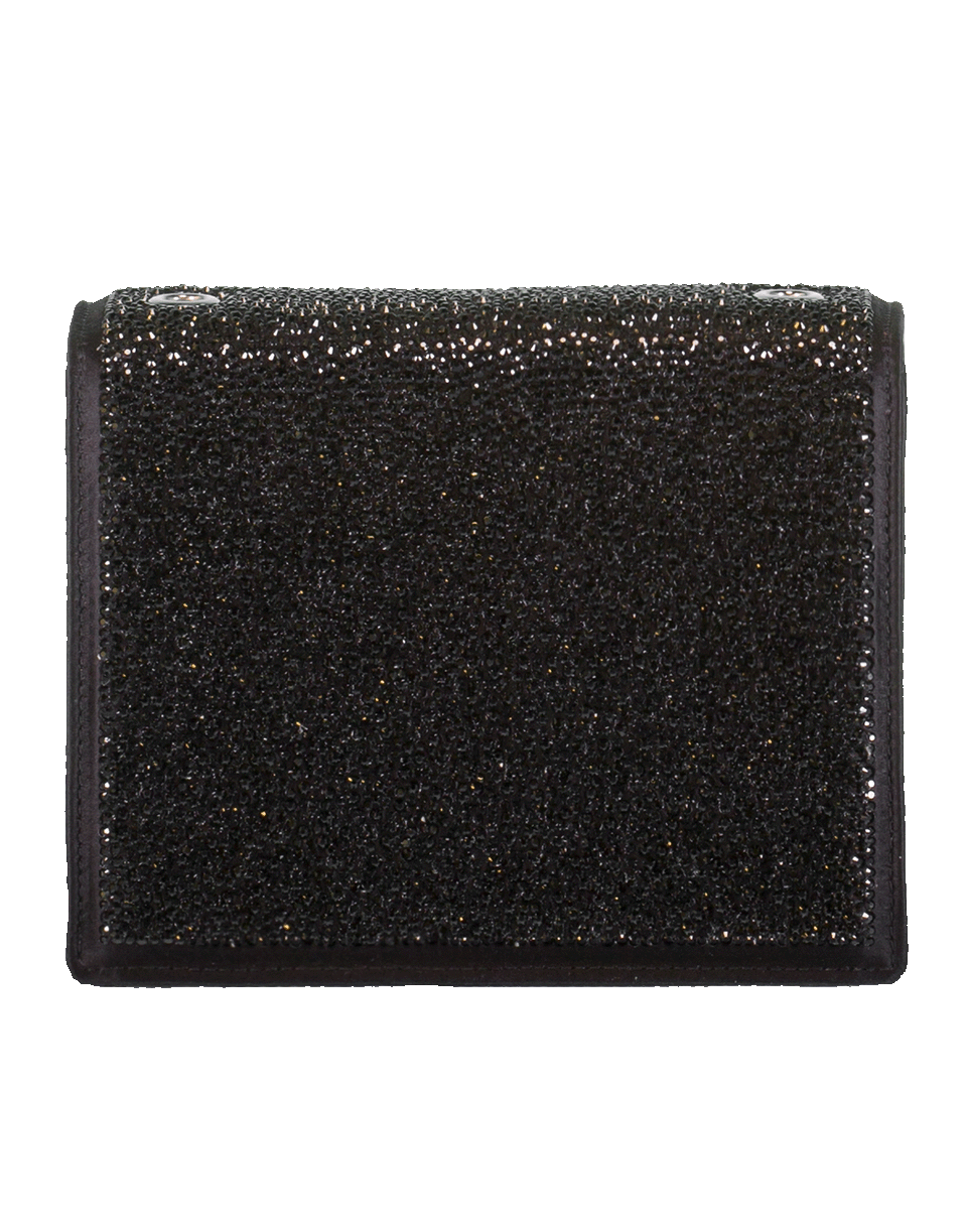 OSCAR DE LA RENTA-Mini Tro Crystal Crossbody Bag-BLACK