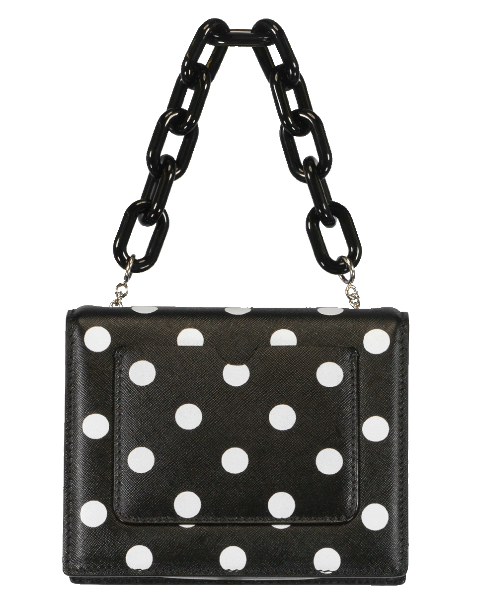 OSCAR DE LA RENTA-Mini Tro Printed Handbag-BLK/WHT