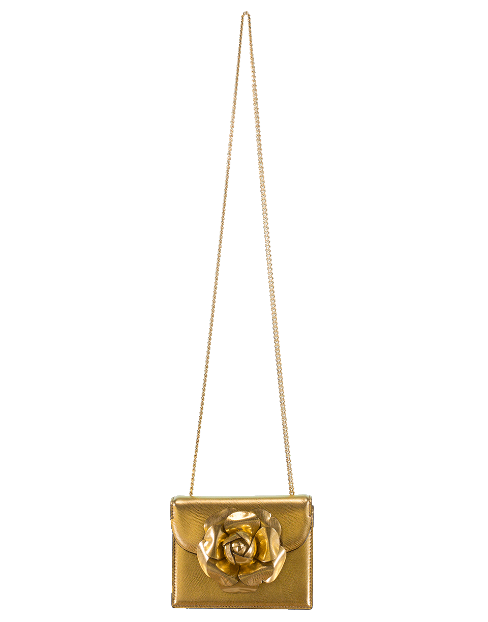 OSCAR DE LA RENTA-Mini Tro Crossbody Bag-GOLD