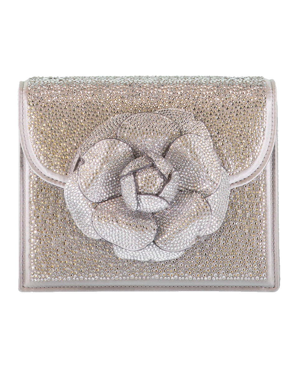 OSCAR DE LA RENTA-Mini Tro Crystal Crossbody Bag-SILVER