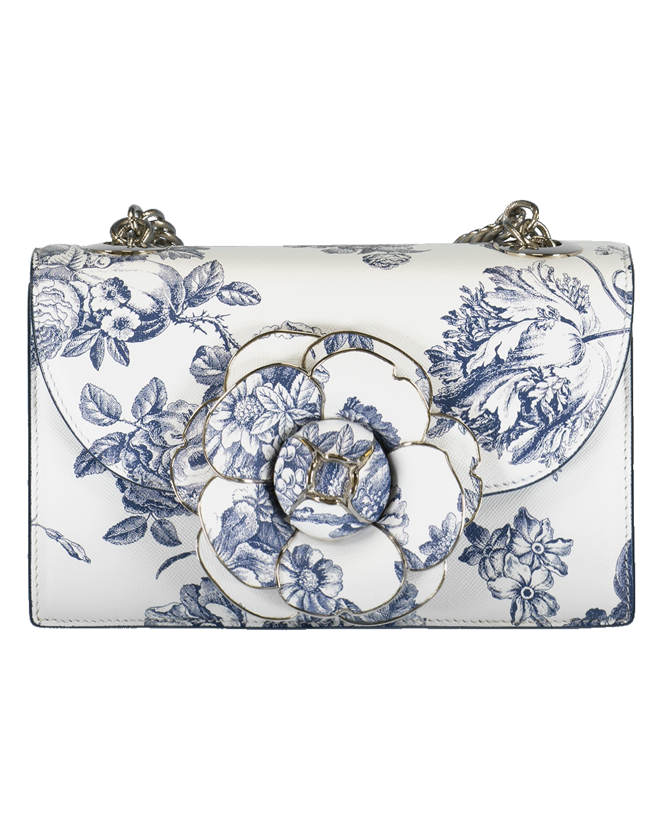 Floral Print Tro Handbag HANDBAGSHOULDER OSCAR DE LA RENTA   