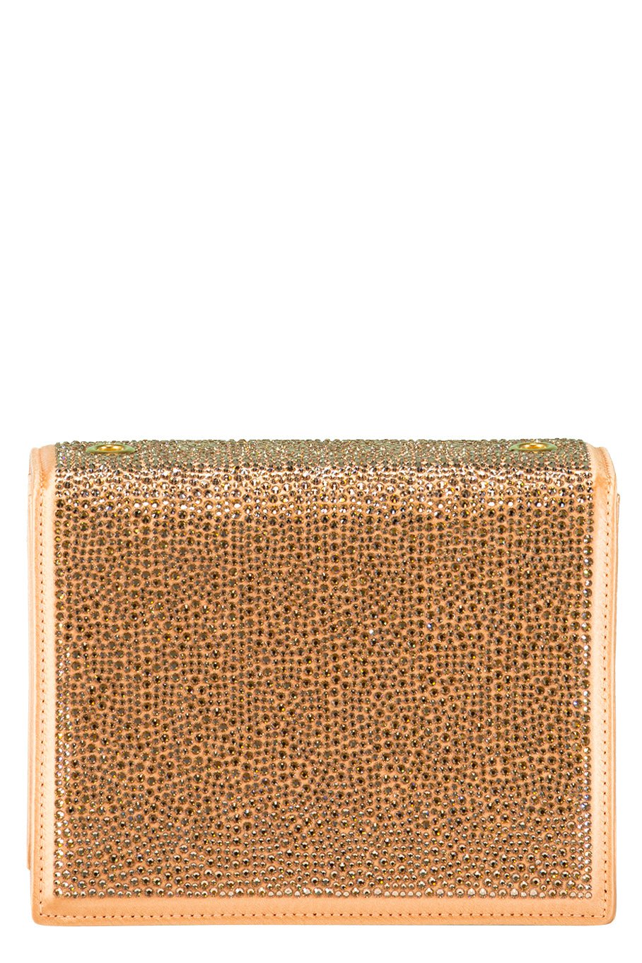 OSCAR DE LA RENTA-Mini Tro Bag - Crystal Pave-PEACH