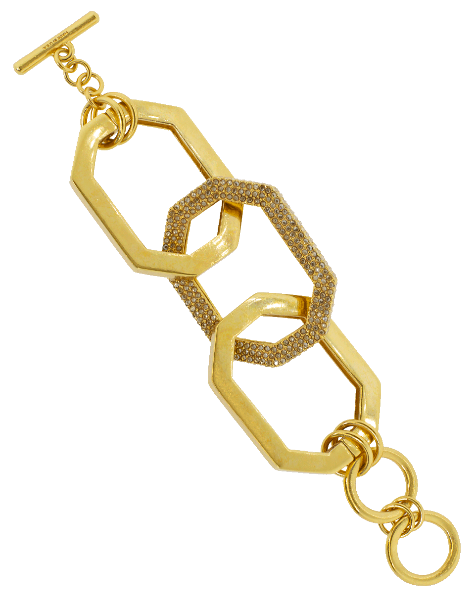 Oversized Elongated Octagon Link Bracelet JEWELRYBOUTIQUEBRACELET O OSCAR DE LA RENTA   
