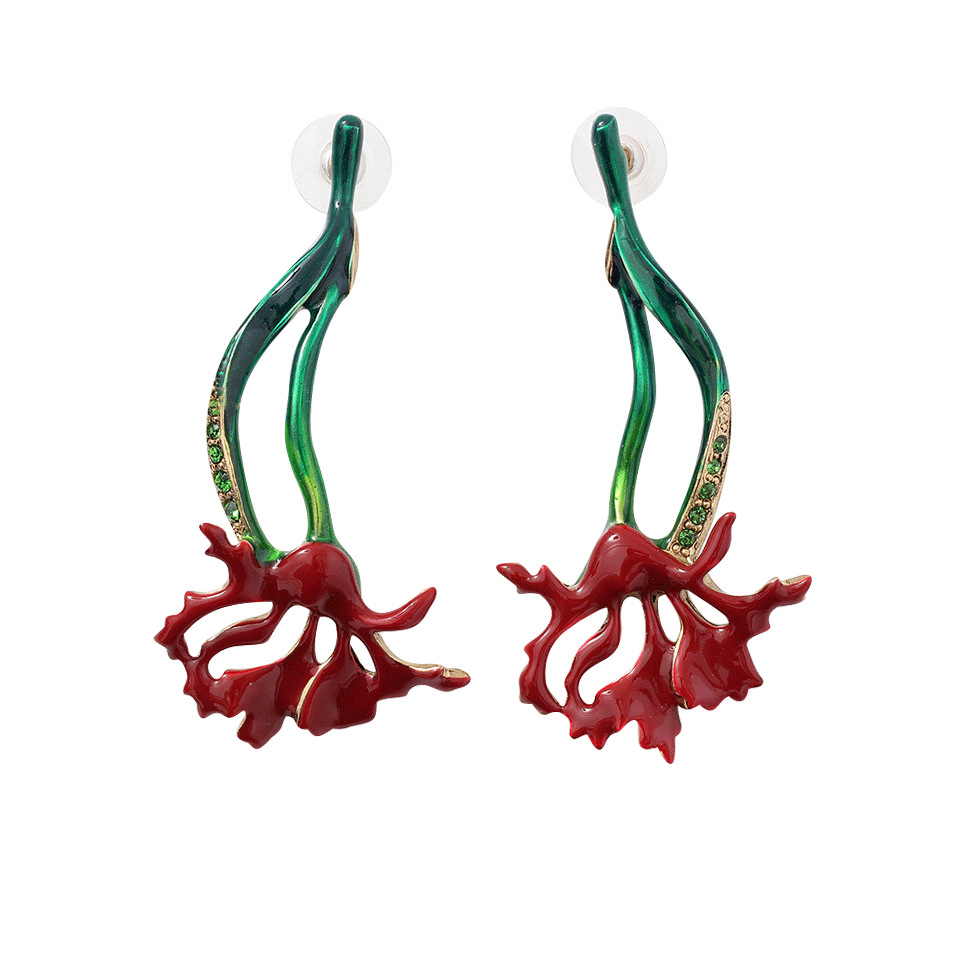 Carnation Earrings JEWELRYBOUTIQUEEARRING OSCAR DE LA RENTA   