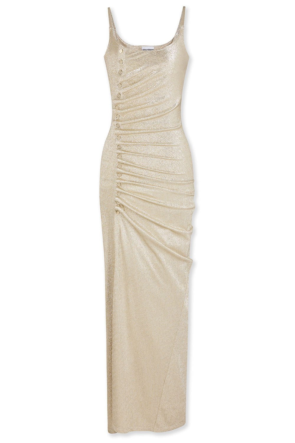 RABANNE-Ruched Maxi Dress-