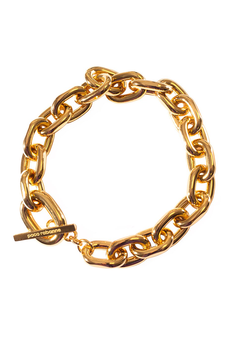 RABANNE-Gold Link Necklace-GOLD