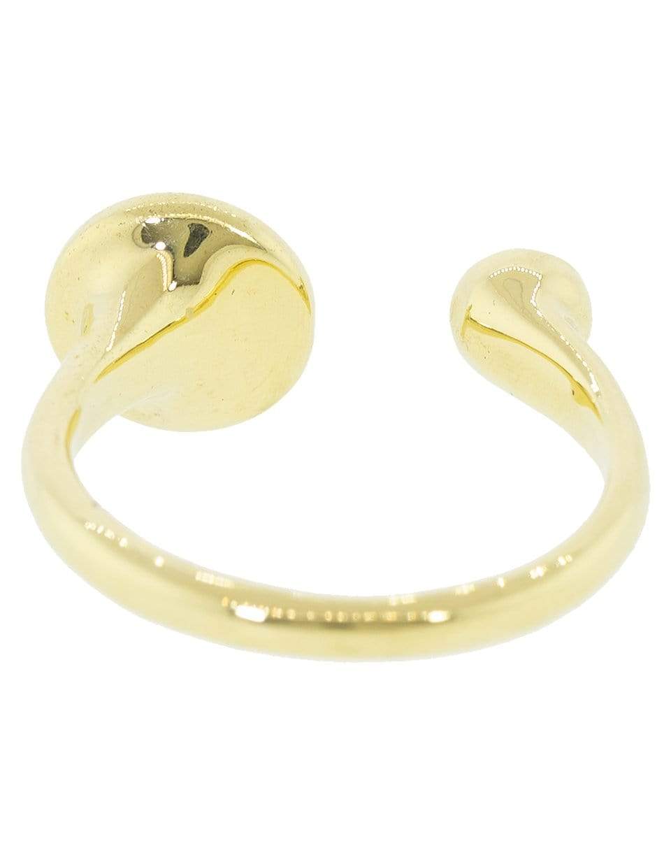 PAMELA LOVE-White Diamond Gravitation Ring-YELLOW GOLD