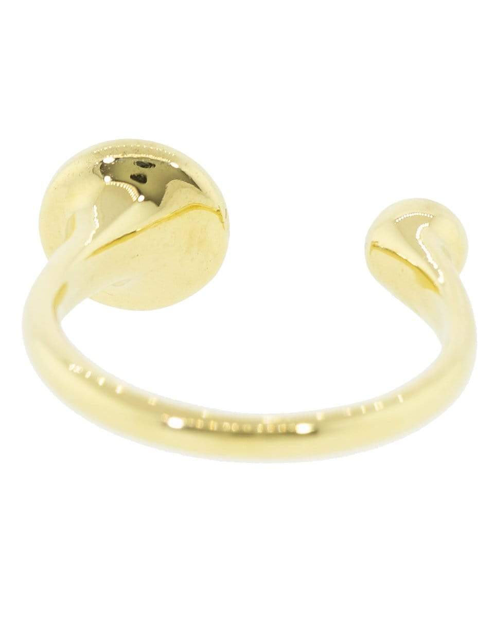PAMELA LOVE-Opal and White Diamond Gravitation Ring-YELLOW GOLD
