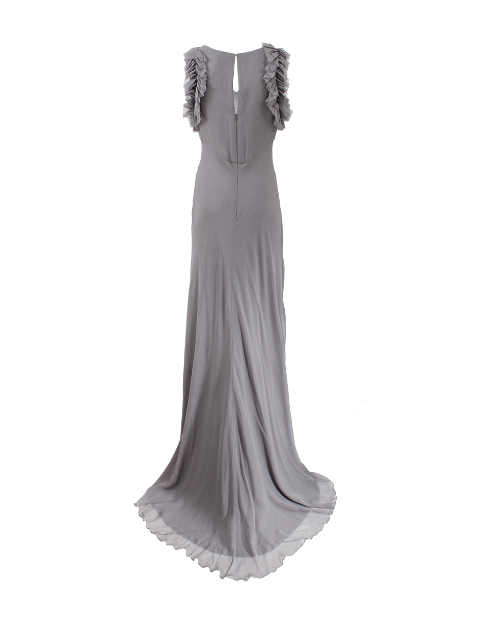 V-Neck Gown With Arm Detail CLOTHINGDRESSGOWN PAMELLA ROLAND   