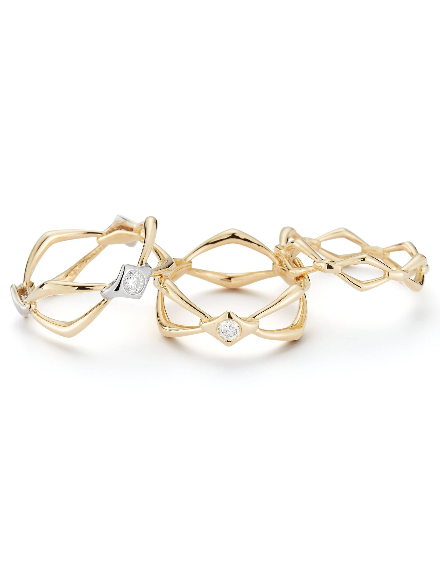PARULINA-Small Gold Hoops-YELLOW GOLD