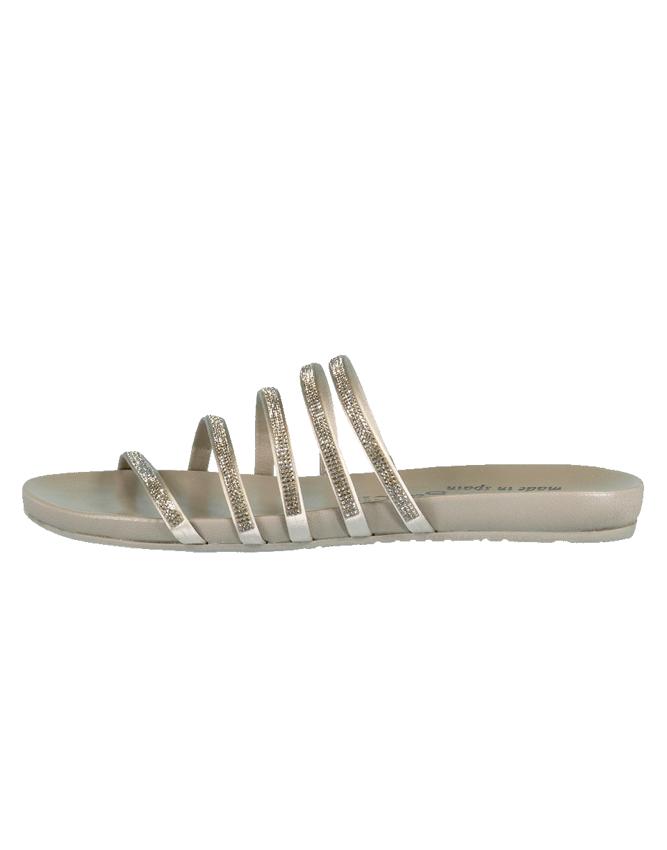 PEDRO GARCIA-Crystal Strap Flat Gala Sandal-