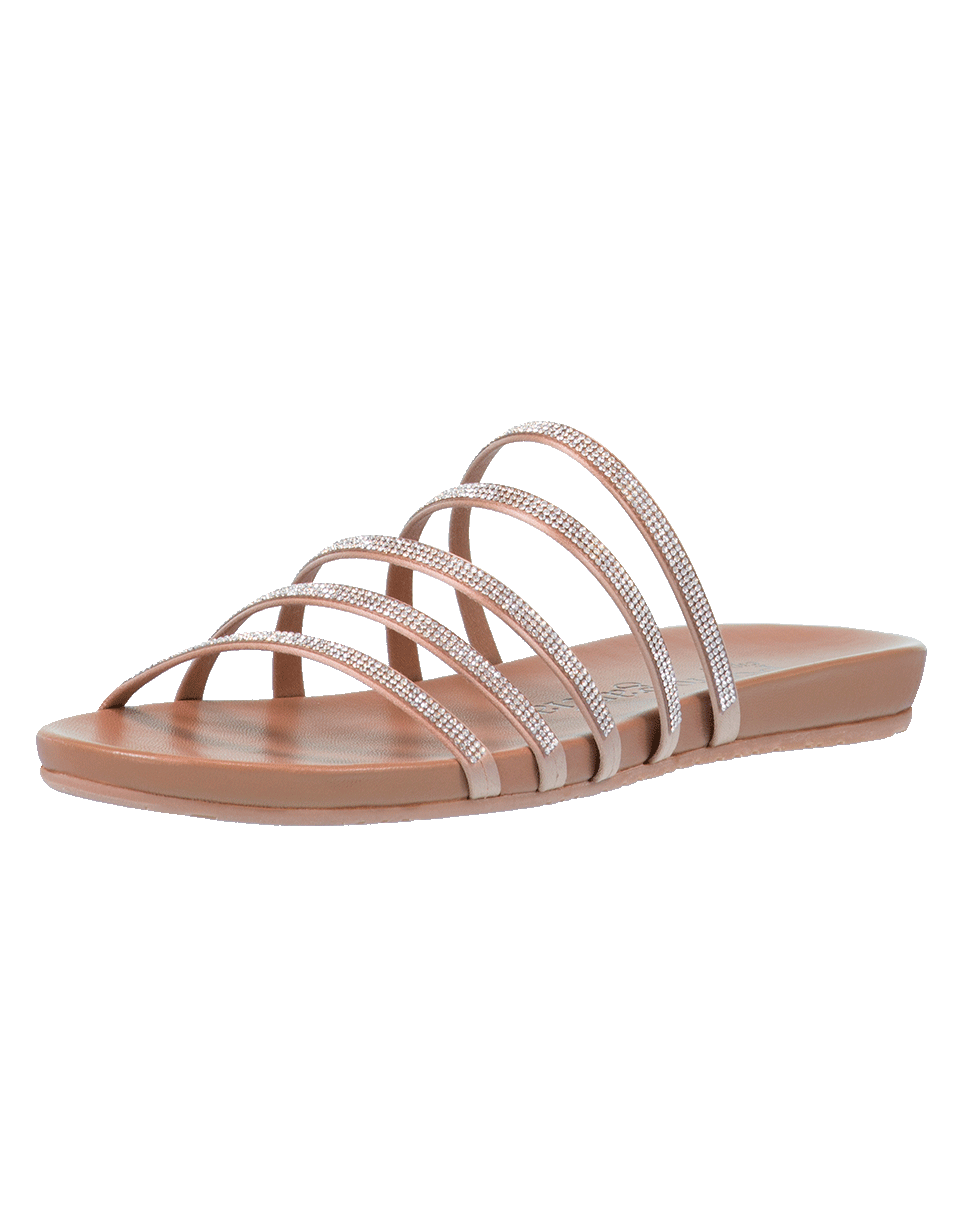 PEDRO GARCIA-Bisque Gala Jeweled Strap Sandal-