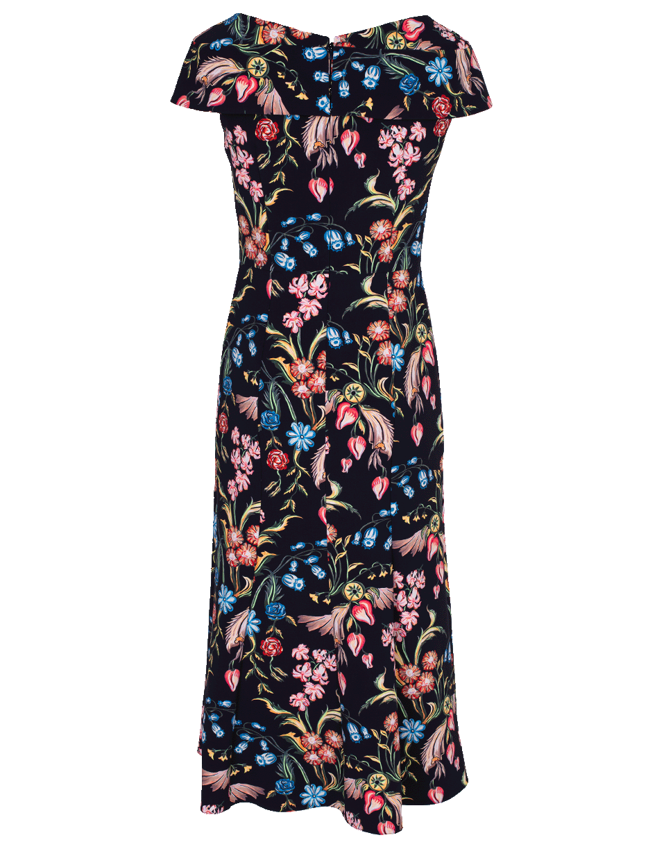 PETER PILOTTO-Floral Print Midi Dress-