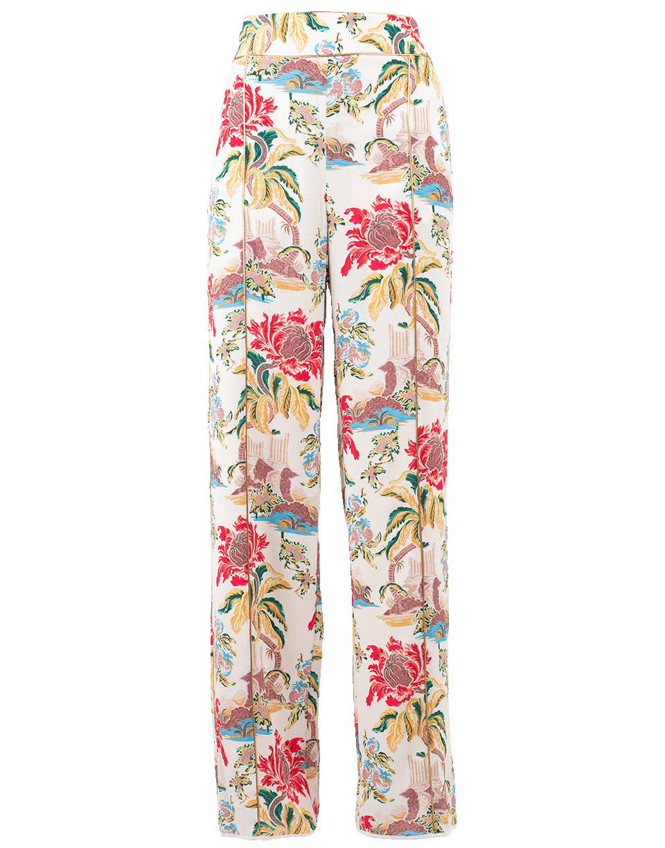 PETER PILOTTO-Flower Print Crepe Trousers-