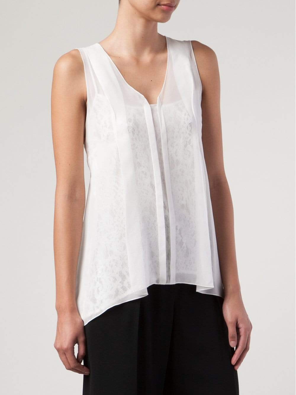 PHILOSOPHY-Tank With Lace Cami-