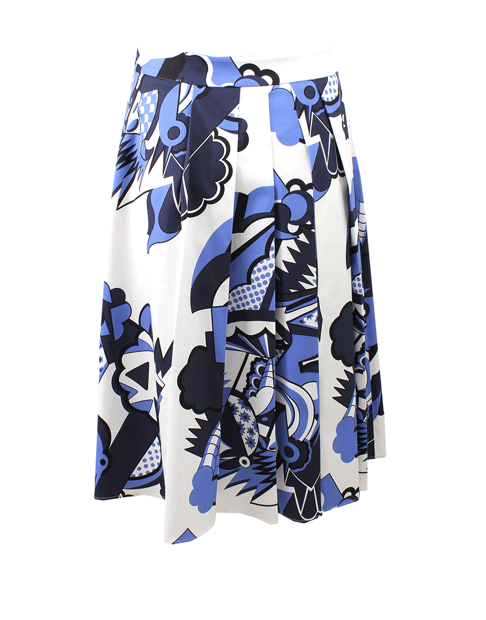 PIAZZA SEMPIONE-Printed Pleat Skirt-