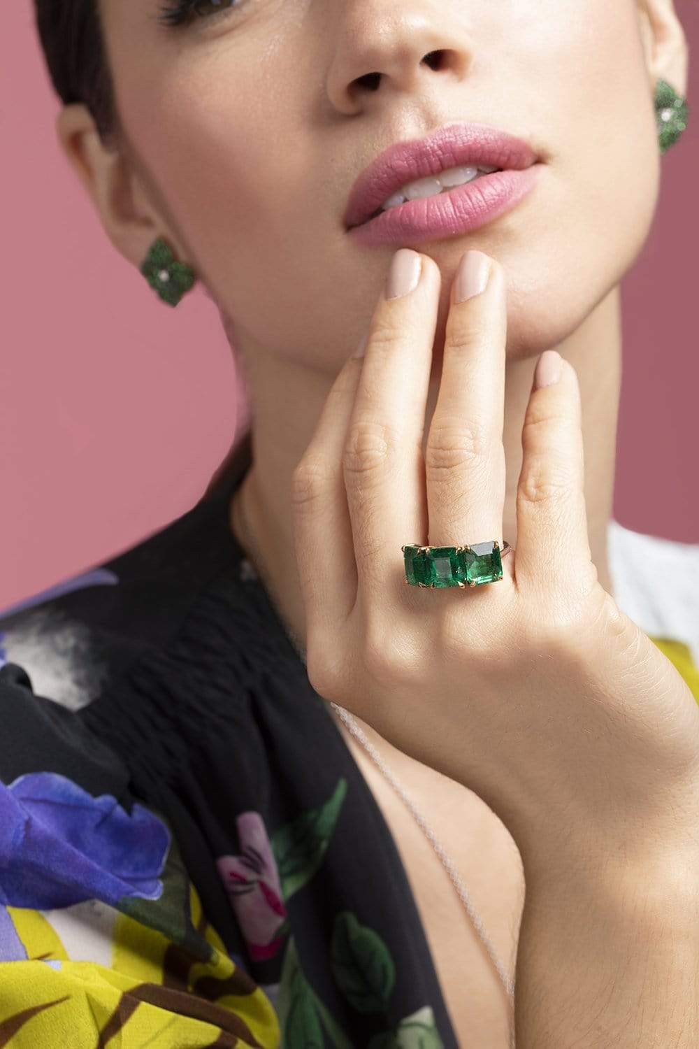 PIRANESI-Zambian Emerald Ring-PLATINUM