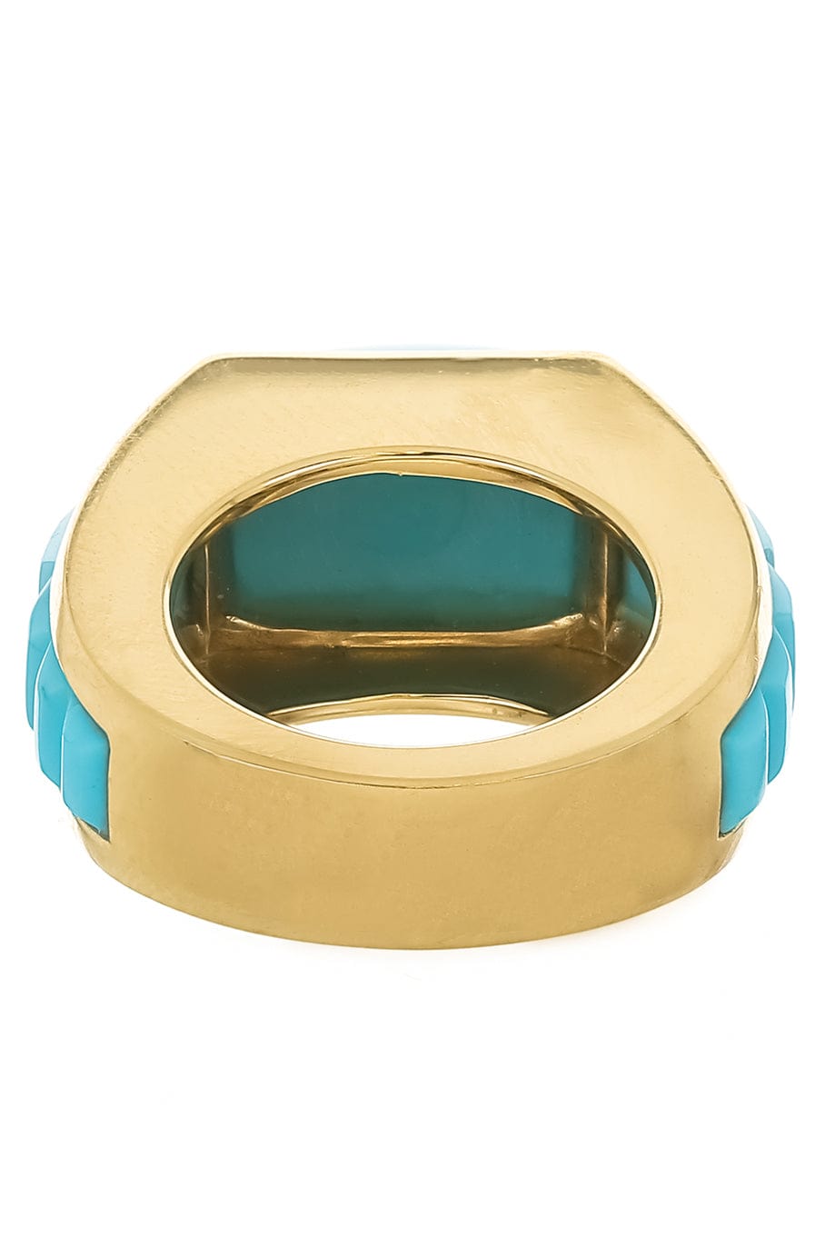 PIRANESI-Turquoise Sugarloaf Ring-YELLOW GOLD