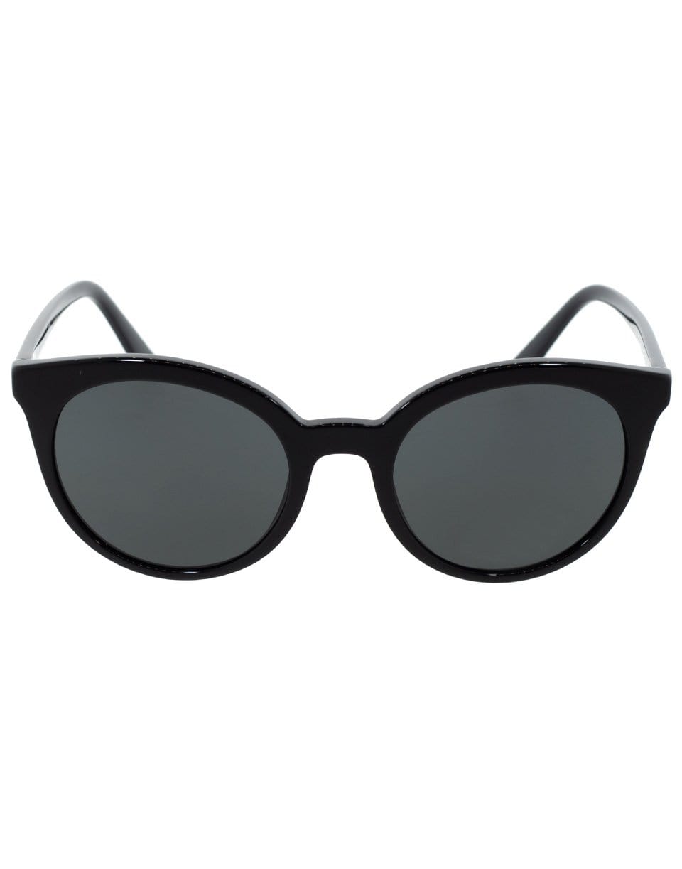 PRADA-Black Acetate Cat Eye Sunglasses-BLACK