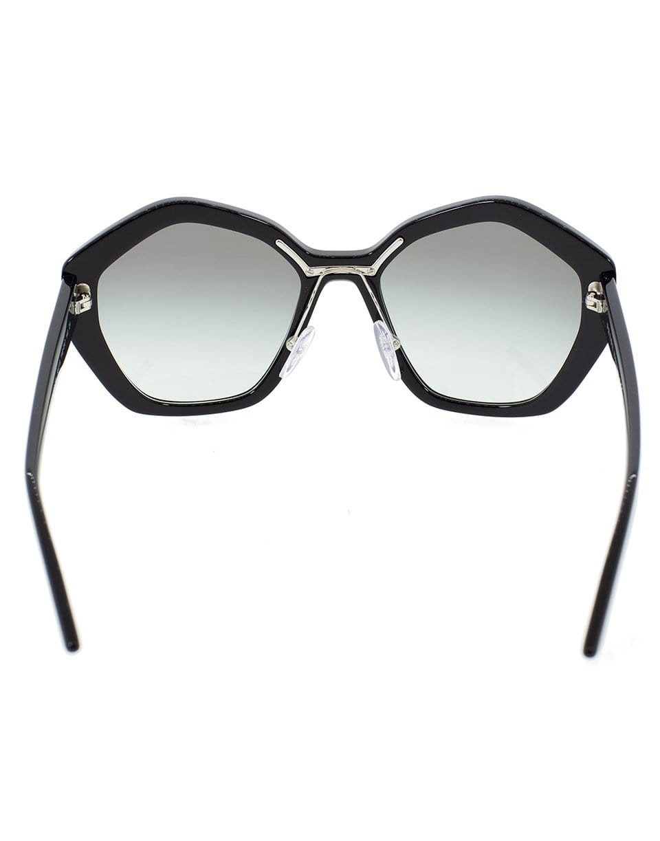 PRADA-Black Butterfly Frame Sunglasses-BLACK