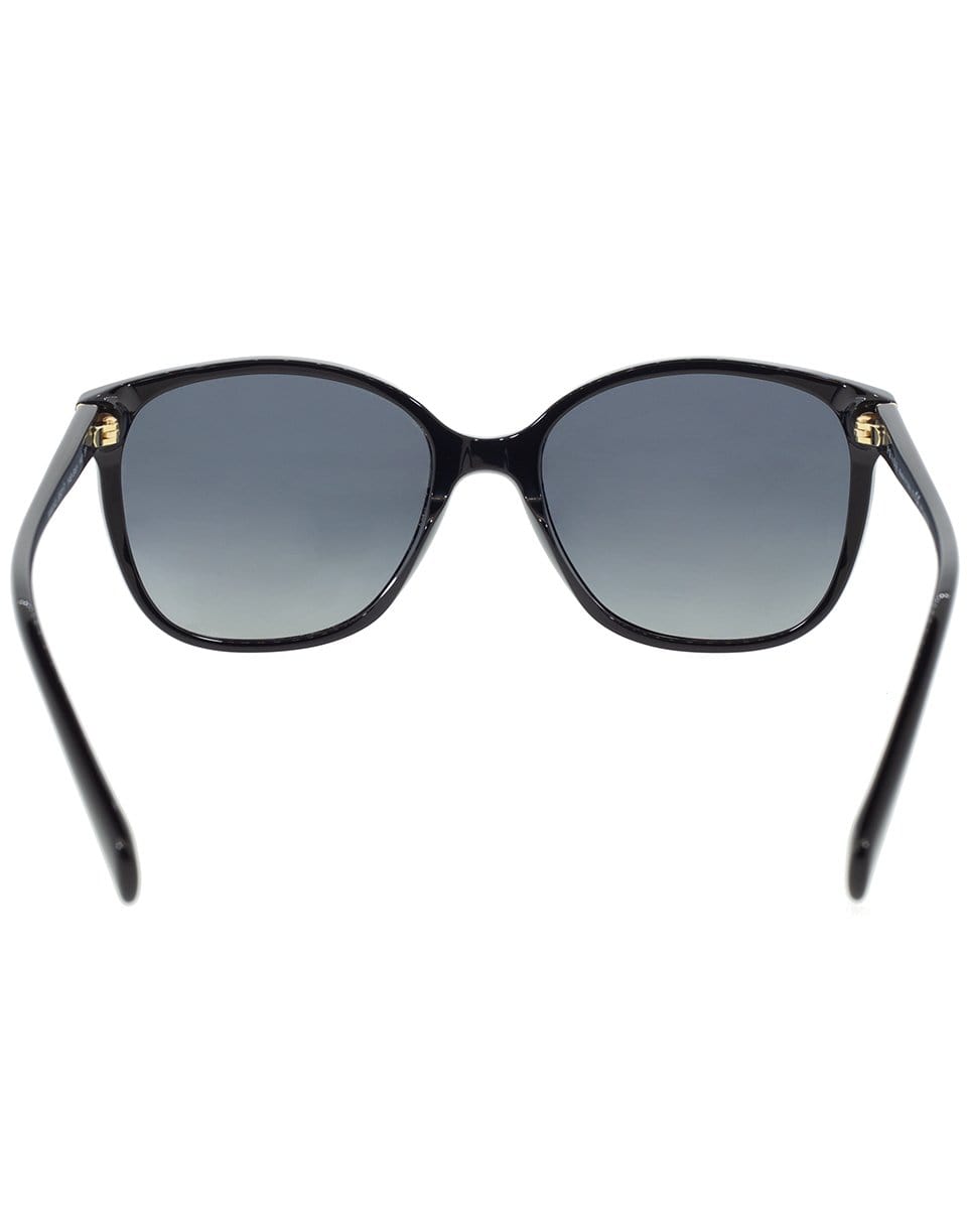 PRADA-Black Polarized Sunglasses-BLACK
