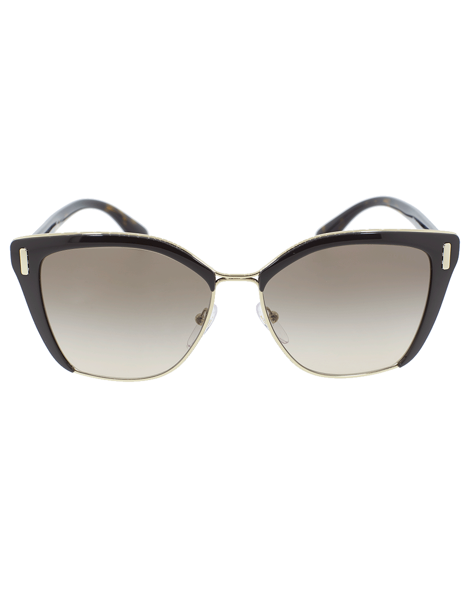 PRADA-Catwalk Sunglasses-BRN/GLD