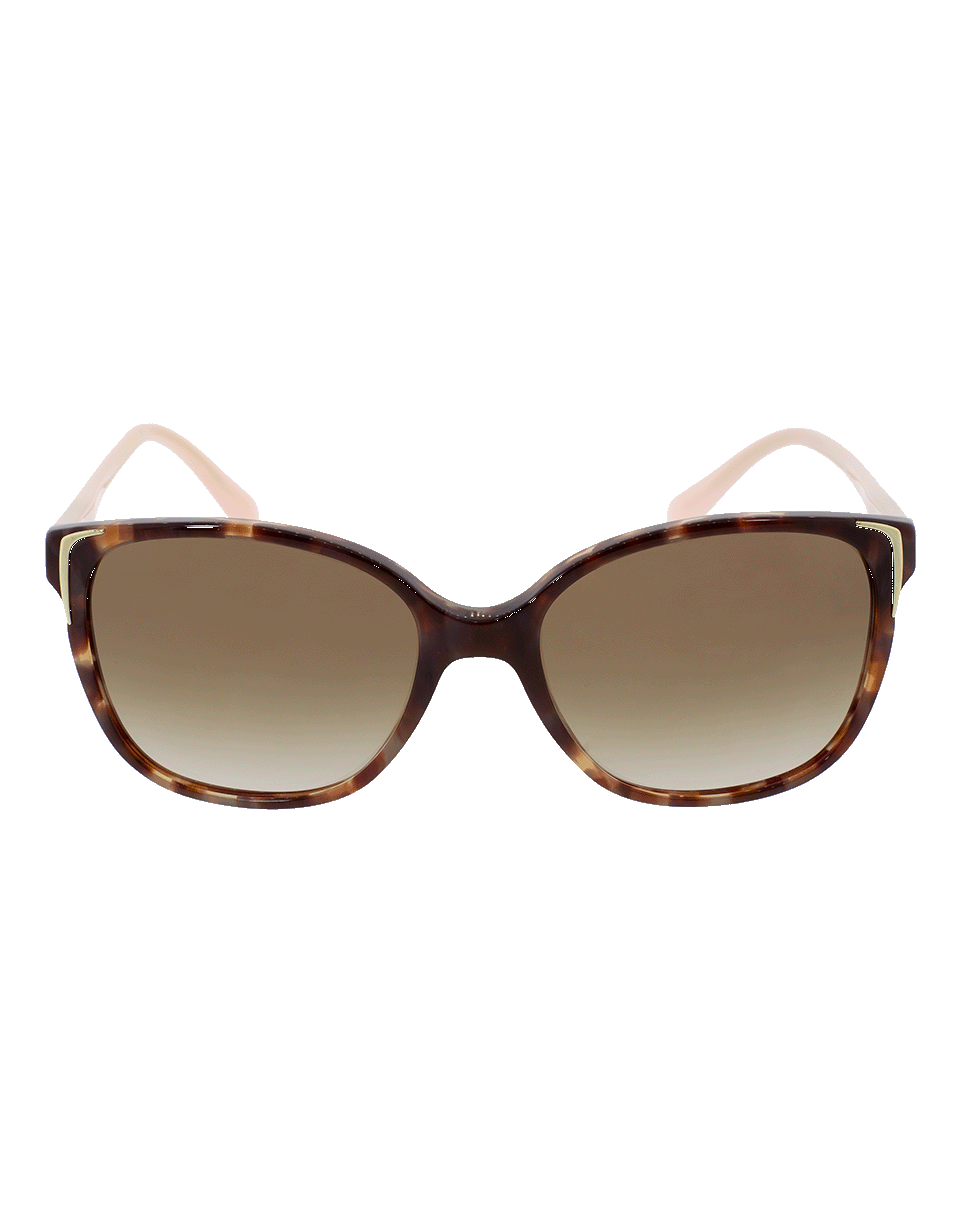 PRADA-Conceptual Spotted Sunglasses-BRWN/PNK