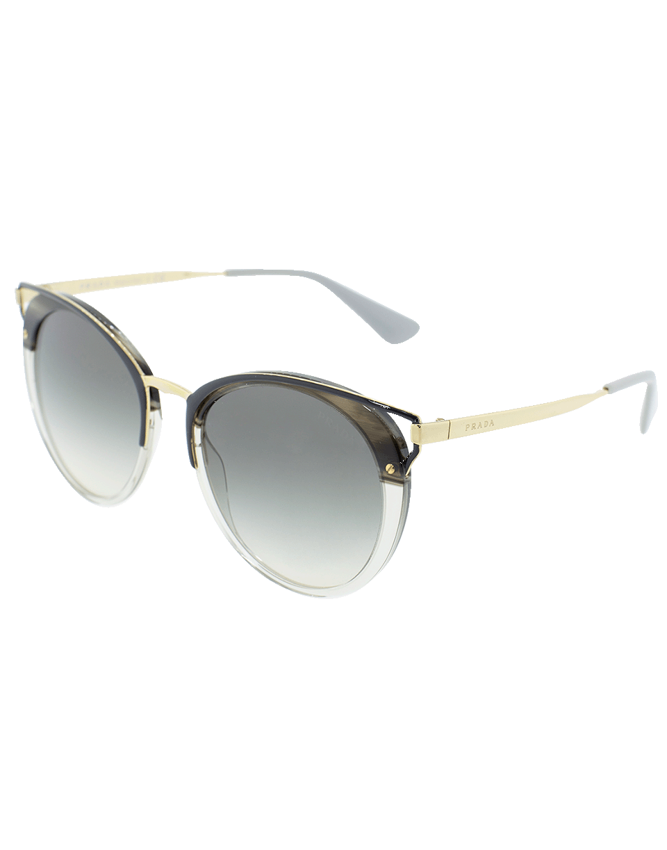 Catwalk Striped Sunglasses ACCESSORIESUNGLASSES PRADA   