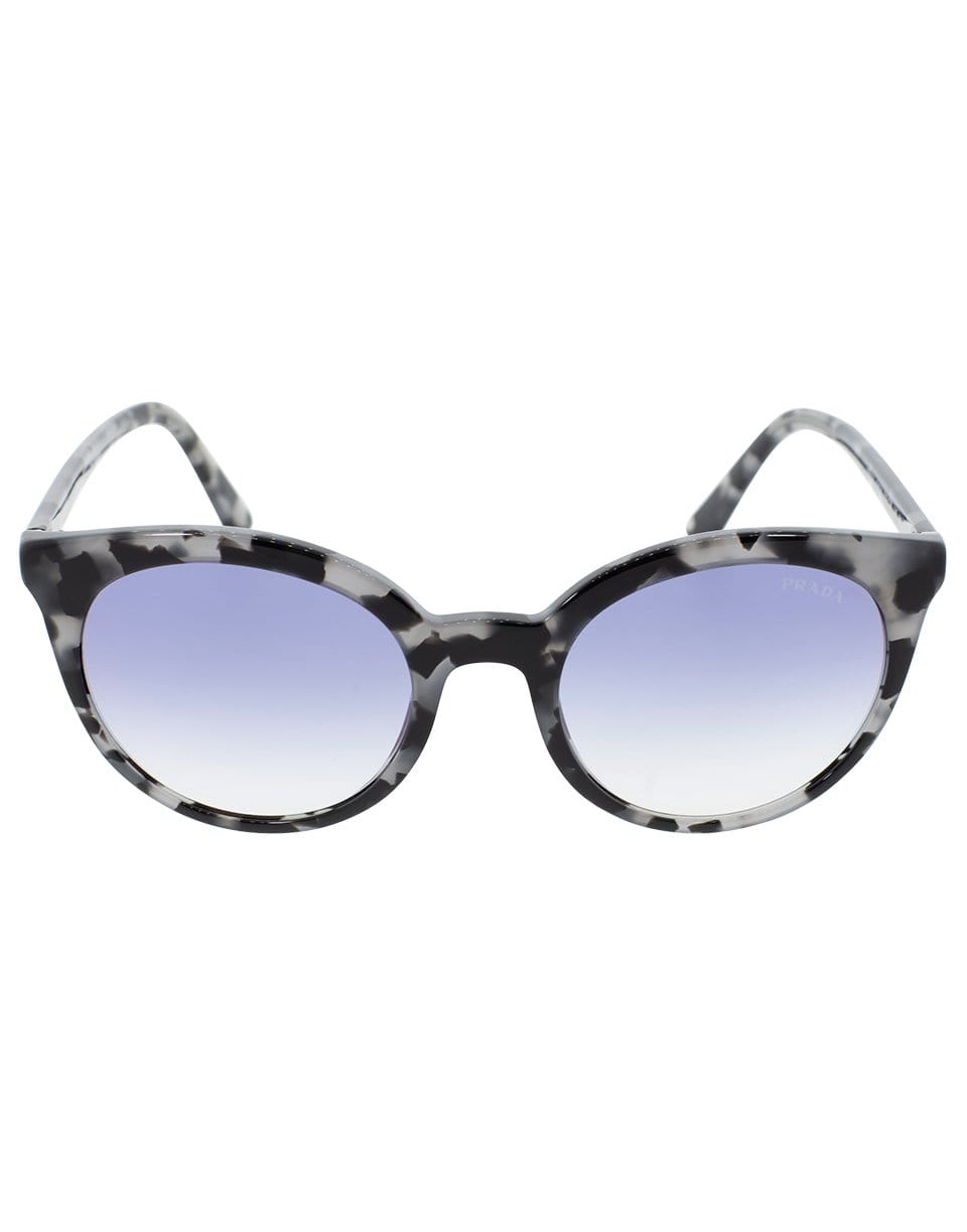 PRADA-Grey Tortoiseshell Sunglasses-GREY