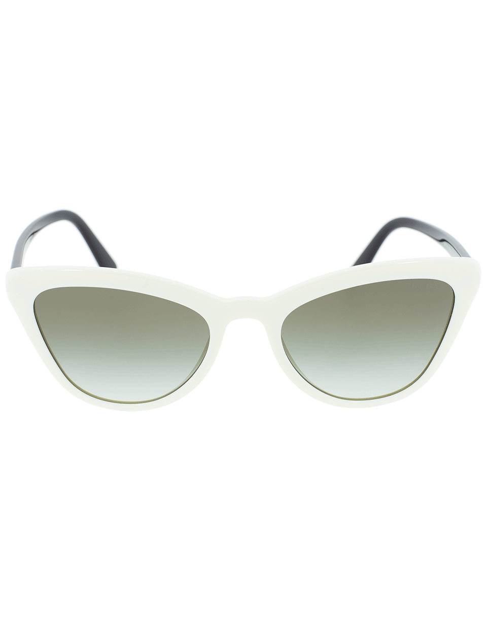 PRADA-White Catwalk Sunglasses-IVORY