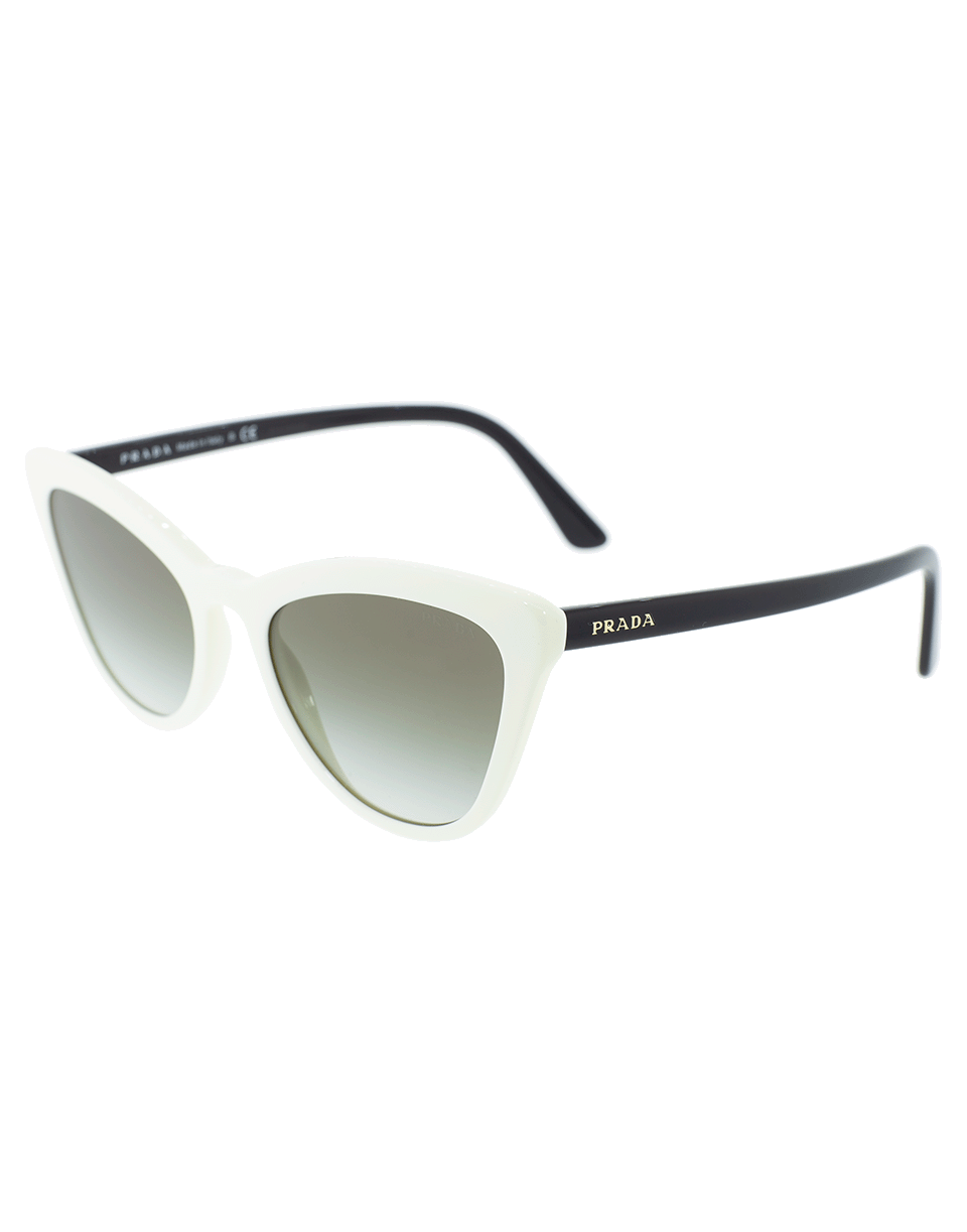 PRADA-White Catwalk Sunglasses-IVORY