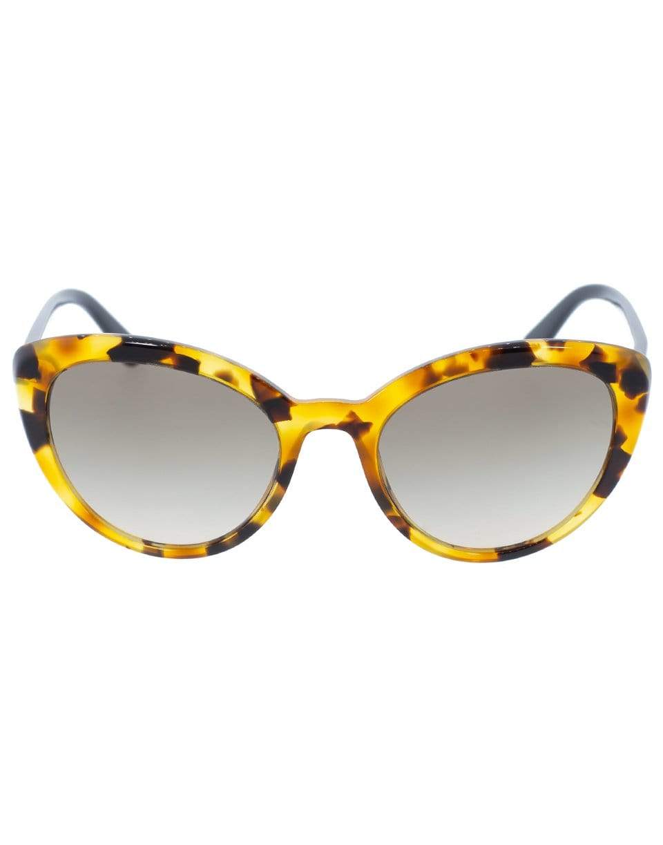 PRADA-Orange Slim Cat Eye Sunglasses-ORANGE
